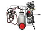 Aparat de muls vaci cu motor termic si electric Melasty, cu 2 posturi si 1 bidon de aluminiu de 40 litri