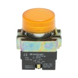 Buton indicator LED galben 24V LAY5 Breckner pentru panouri electrice
