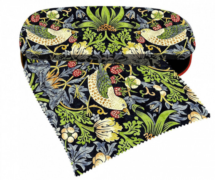 Etui cu textil si protectie ochelari William Morris