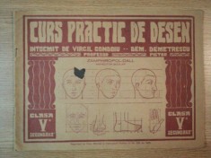 CURS PRACTIC DE DESEN de ZAMPHIROPOL.CLASA A V-a SECUNDARA - DALL , VIRGIL CONDOIU , EDITIA A III A foto
