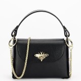Geanta neagra mica din piele naturala 1602 122