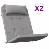 Cumpara ieftin Perne pentru scaun Adirondack, 2 buc, gri, textil oxford