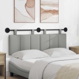 vidaXL Cap de pat suspendat Dungi Gri nori 150 x 55 x 5 cm țesătură 42032287