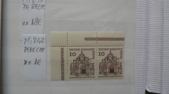 GERMANIA BERLIN 1964 UZUALE , CLADIRI , PAVILION DRESDA , PERECHI ORIZONTALE