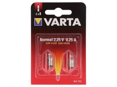 Lampă Miniaturală E10/13 2,25V 250mA Blister 2buc foto