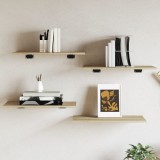 VidaXL Plăci bibliotecă, 4 buc, stejar sonoma, 60 x 30 x 1,5 cm, PAL