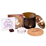 SET AROMADIFUZOR &quot;POMUL VIEȚII&quot; | ARZĂTOR PENTRU BLOCURI DE TĂM&Acirc;IE EXOTICĂ PARFUMATĂ