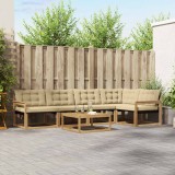 vidaXL Set de canapele de exterior 6 pcs Alb și Bej 79 x 79 x 37 cm 3388703