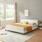 Corium&reg; Pat frantuzesc tapitat modern WSB864,180 x 200 cm, imitatie piele, alb HausGarden Leisure