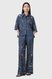 AllSaints pantaloni CHARLI drept, high waist, W080TC