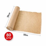 Hartie tip Fagure Honeycomb 80 g/mp &ndash; Rola 30 cm x 50 m, Ambalaj Ecologic din