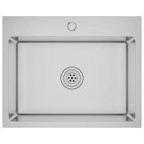 Cumpara ieftin Chiuveta de bucatarie lucrata manual, otel inoxidabil