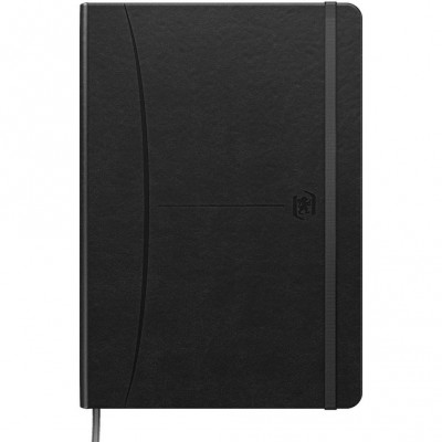 Caiet Cu Elastic, A5, Oxford Signature Smart Journal, 80 File - 90g/mp, Scribzee, Dictando - Negru foto