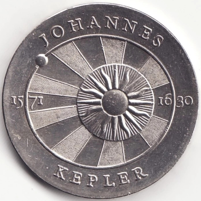 Moneda RDG - 5 Mark 1971 - Johannes Kepler