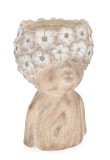 Ghiveci flori ceramica maro Fetita &Oslash;24x40h