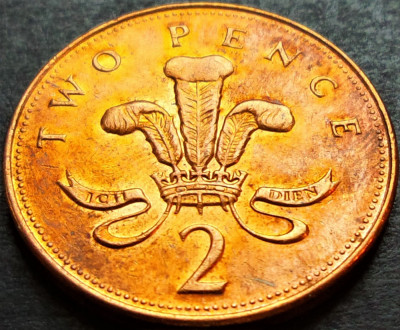 Moneda 2 PENCE - ANGLIA, anul 1998 * cod 62 B foto