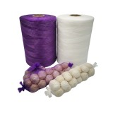 Plasa tubulara ambalat usturoi si legume, rola 1000m (Alb Violet)