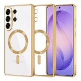 Husa MagSafe pentru Samsung Galaxy S26 Ultra S948, Techsuit, Luxury Crystal, Aurie