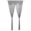 Gossi perdea macrame, antracit, 140 x 240 cm, bumbac