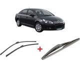 Cumpara ieftin Set 3 stergatoare CITROEN C4 I Saloon 2006 - 2013, pentru parbriz si luneta, Bosch Twin