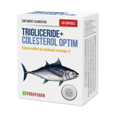 Trigliceride+colesterol optim 30cps quantum pharm foto