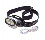 Lanterna frontala, reincarcabila USB-C, 5 moduri de iluminare, 80x46mm Cod:AA2545B