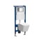 Set rezervor WC montat pe perete Roya Tinos 82CHR