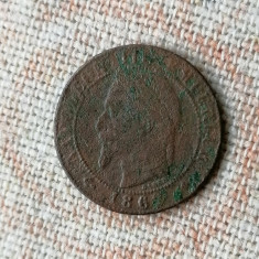 1 CENTIME 1862 BB. FRANȚA