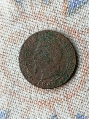 1 CENTIME 1862 BB. FRANȚA foto