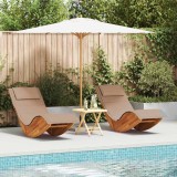 Cumpara ieftin Șezlong 2 pcs Maro 60 x 154 x 74cm Lemn masiv de acacia
