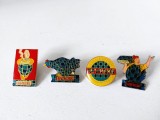 Lot 4 insigne de metal, vintage, vechi, Franta, LUSTUCRU, cca 2-3cm