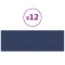 Panouri de perete 12 buc. albastru 90x30 cm textil 3,24 m&sup2;