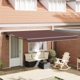 vidaXL Cort maro 4 x 3 m Manual Maro 400x300 cm