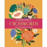 Carte straina: Large Print Crosswords, Colecție Puzzle-uri, Ușor de Citit, &Icirc;n Limba Engleză