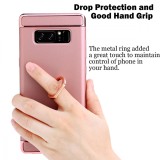 Husa protectie pentru Samsung Galaxy Note 8, Luxury Rose-Gold Plated cu Inel de sustinere, MyStyle