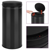 Cumpara ieftin Cos de gunoi automat cu senzor, 80 L, negru, otel carbon