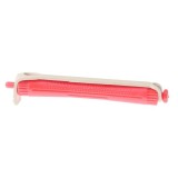 Set 12 bucati bigudiuri din plastic cu elastic pentru permanent ROSU 80 mm x grosime 12 mm