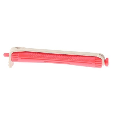 Set 12 bucati bigudiuri din plastic cu elastic pentru permanent ROSU 80 mm x grosime 12 mm foto