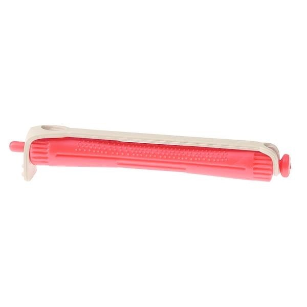 Set 12 bucati bigudiuri din plastic cu elastic pentru permanent ROSU 80 mm x grosime 12 mm