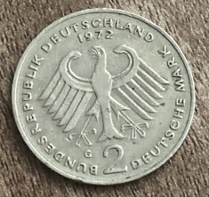 C50 - Moneda foarte veche - Germania - 2 marci - 1972 litera G