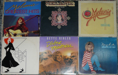 vinil Melanie 35 si 45 lei,Bette Midler 35 lei,vezi descrierea foto