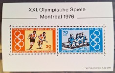 Germania Federala, 1976, sport, JO Montreal, bloc, MNH foto