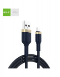 Cablu incarcare micro USB 3A ALBASTRU, Oem