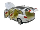 Macheta metal Mercedes Maybach S600 replica alb cu sunet, lumina, deschide tot