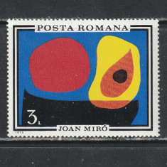 Romania 1970 - Inundatii II Juan Miro 1v MNH