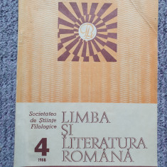 Revista Limba si literatura romana nr 4/1988, 64 pag, stare f buna