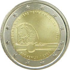 NOU - Slovenia moneda comemorativa 2 euro 2024 - Biblioteca Nationala - UNC