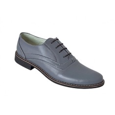 Pantofi casual barbati din piele naturala P37 Gri