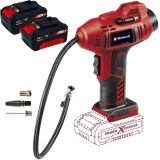 Einhell CE-CC 18 Li PXC + Twinpack - Compresor auto 11 bar + Set 2 acumulatori Li-Ion 18 V 4 Ah