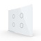 Panou intrerupator cvadruplu cu touch Livolo din sticla, standard Italian - Serie noua SmartElectro IntelligentHouse
